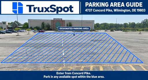 Truck Parking at 4737 Concord Pike, Wilmington, DE 19803 - 4