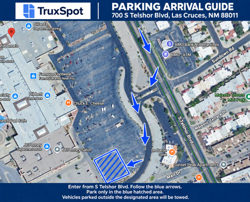 Truck Parking at 700 S Telshor Boulevard, Las Cruces, NM 88011 - 2