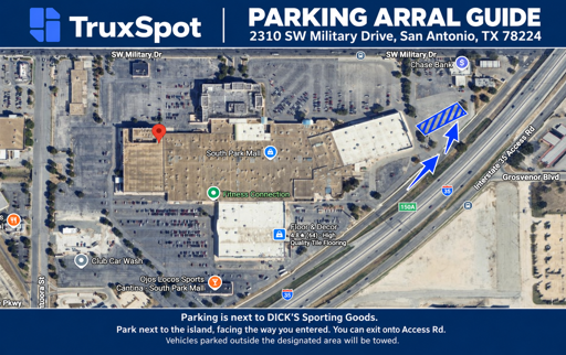 Truck Parking at 2310 SW Military Drive, San Antonio, TX 78224 - 2