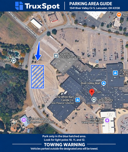 Truck Parking at 1541 River Valley Circle S, Lancaster, OH 43130 - 2