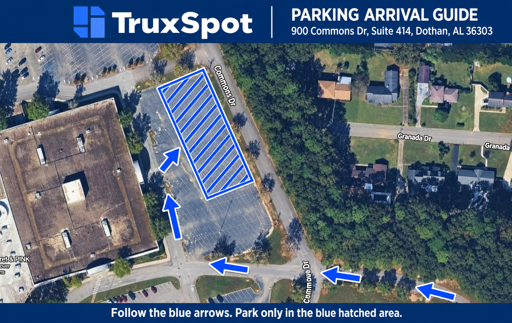 Truck Parking at 900 Commons Dr, Suite 414, Dothan, AL 36303 - 2