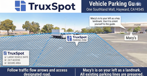 Truck Parking at One Southland Mall Drive, Hayward, CA 94545 - 2