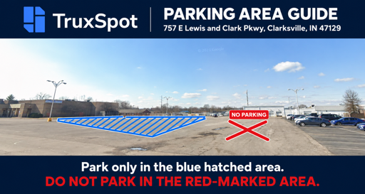 Truck Parking at 757 E Lewis and Clark Pkwy, Clarksville, IN  47129 - 3