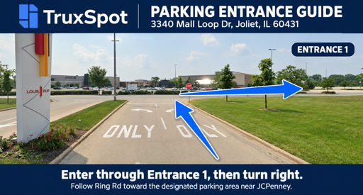 Truck Parking at Louis Joliet Mall - 3