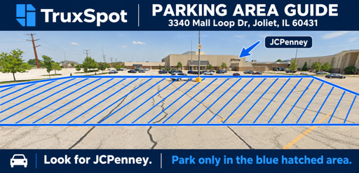 Truck Parking at Louis Joliet Mall - 5