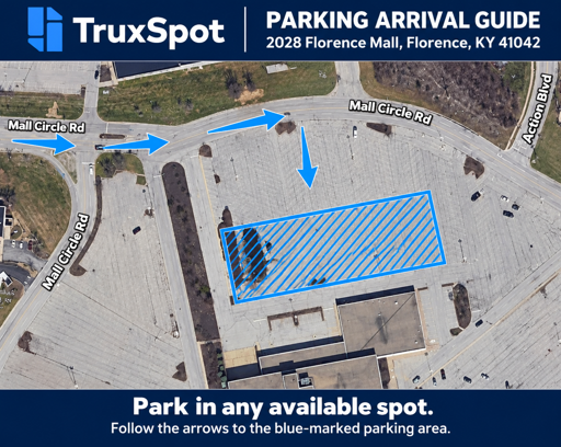 Truck and Trailer Parking 2028 Florence Mall, Florence, KY 41042 - 5
