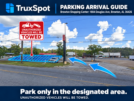 Truck Parking Brewton Shopping Center: 1804 Douglas Ave, Brewton, AL 36426  - 4