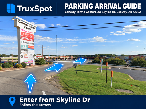 Truck Parking Conway Towne Center: 201 Skyline Dr, Conway, AR 72032 - 4