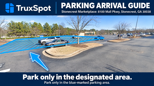Truck Parking Stonecrest Marketplace: 8100 Mall Pkwy, Stonecrest, GA 30038 - 3