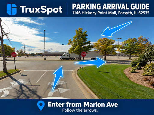 Truck Parking Hickory Point Mall: 1146 Hickory Point Mall, Forsyth, IL 62535 - 4